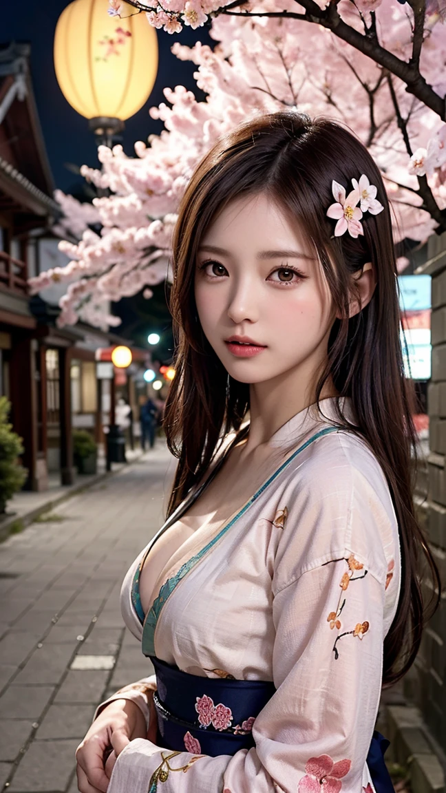 (((Gorgeous courtesan kimono:1.7))),(Beautiful mature woman in a noble courtesan kimono),(((Flashy and extravagant courtesan attire:1.3))),(Glamorous Jar)(Gorgeous floral hair ornament),Gorgeous floral braided top knot,(Very delicate and beautiful hair,),(((Accentuate larger breasts:1.3))),Fireworks shooting up into the sky against the backdrop of the riverbank at night.、Cute round face,Detailed garment features,Detailed hair features,Detailed facial features,Looking at the camera,(Dynamic Angle),(Dynamic and sexy pose),Cinematic Light,(Ultra-high resolution output images,Written boundary depth,Intricate details,Light and shadow contrast、The subject appears three-dimensional,) ,Single-lens reflex camera, (Realistic:1.3),(8K quality,Anatomically correct facial structure,),(SeaArt 2 Mode:1.3),(Picture Mode Ultra HD,)