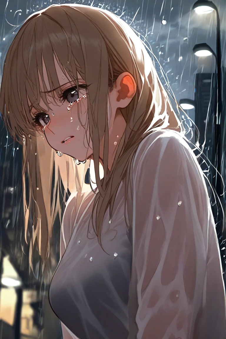 score_9, score_8_up, score_7_up, rating_explicit, <lora:violett:0.9>,violett, no bra,flustered, embarrassed, submissive, through open door,night, dark, looking at viewer, l, masterpiece,  (saliva, rain, drenched,  drenched hair, wet clothing,wet body, wet face,)