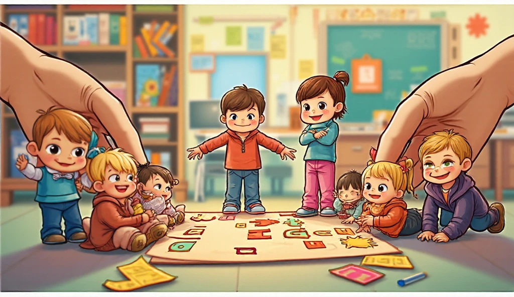 Children study jony jony yes papa rhymes