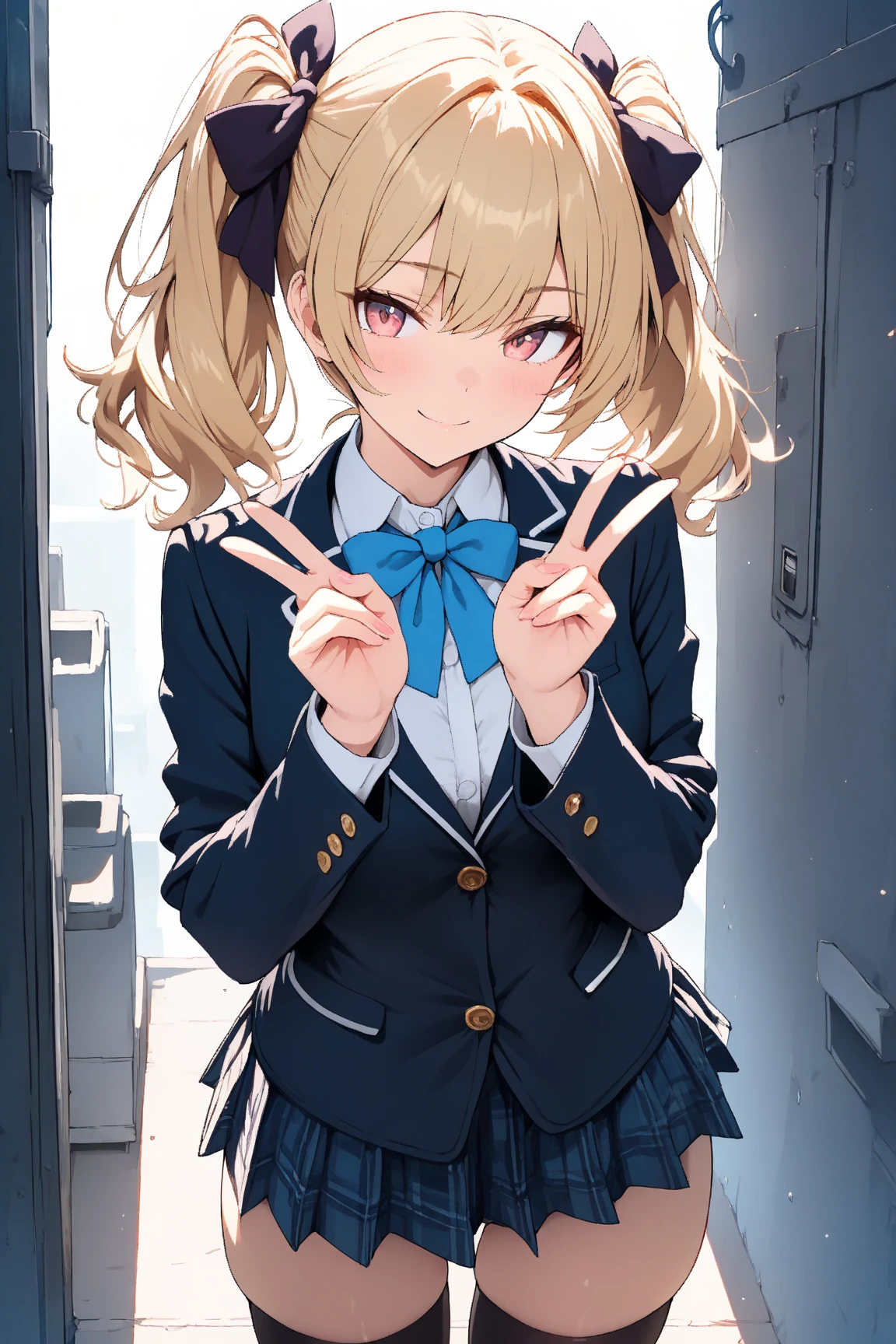 Highest quality,(Beautifully detailed white panties),She looks at me teasingly.,(smile),School corridor,(She is excited to show her panties:1.3),(She forces me to cum in her panties),There are four girls around、He stares at her in amazement