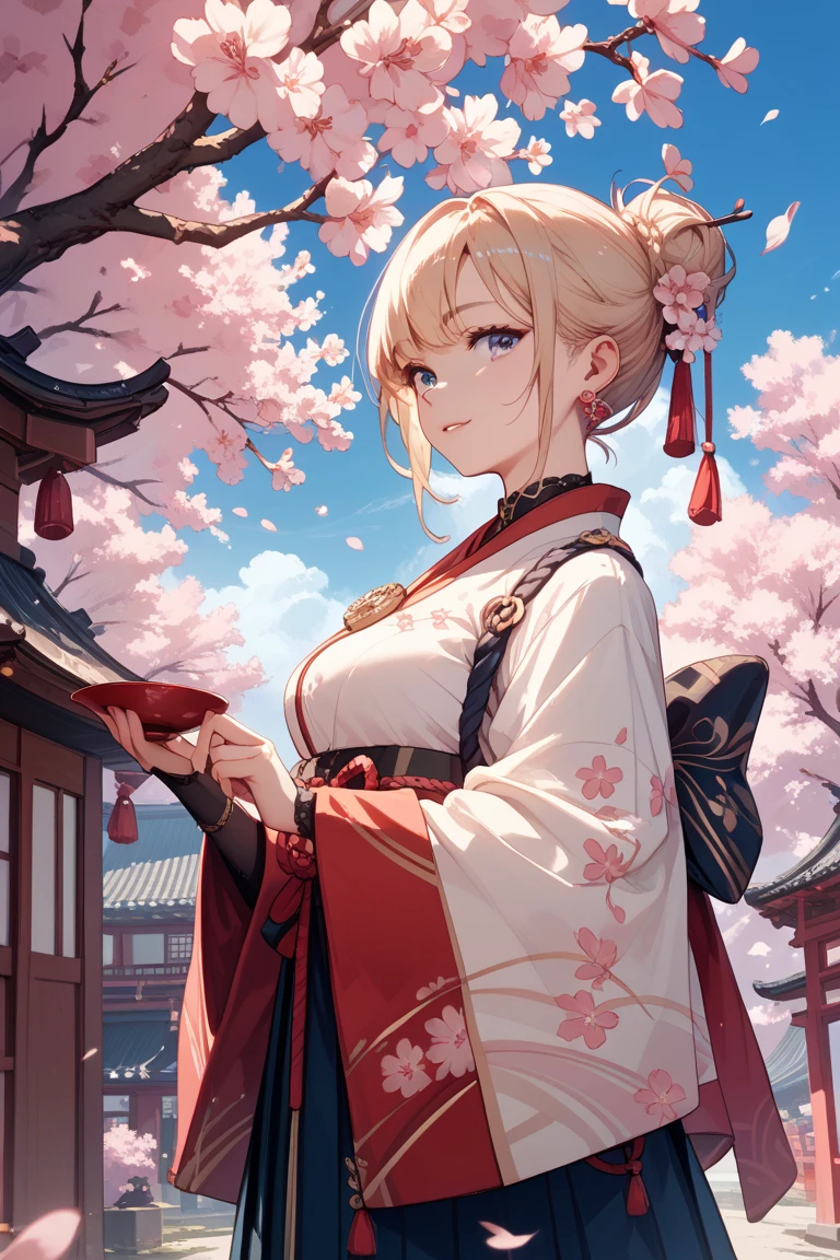 Situations where people are watching cherry blossoms。 cherry blossoms at night。