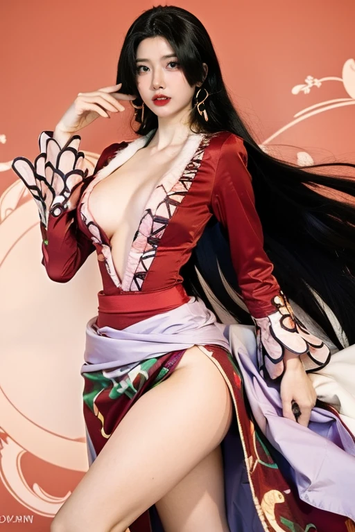 ((Beautiful Japanese woman:1.2) (sexy) (gigantic boobs:1.3) deep (High quality) HD, super detail, high details, high quality, award winning, best quality, highres, 1080P, HD, 16k, big boobs, round boobs, deep cleavage, open cleavage, hanging boobs, (tan skin:1.2) (slim abs) (happy expression face)