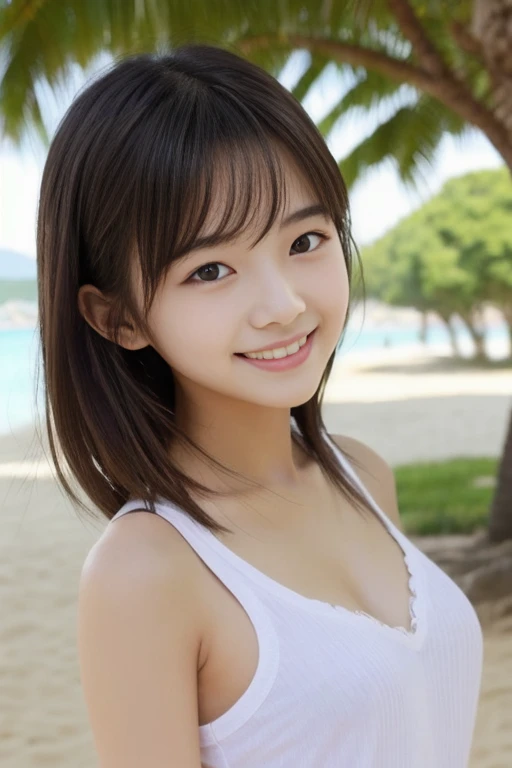 (((multiple angles:1.2)))、((fully body photo:1.3))、((beautiful sea blue:1.2))、((White sandy beach))、(Cute profile)、(((All nude:1.3)))、(Highly detailed beautiful face of one young girl), Great look and best quality:1.4), (Ultra-detailed), (8k wallpaper), Highly detailed, High-definition raw color photos, Professional Photography, Realistic portrait, Amazing face and eyes, Brown eyes, in 8K、Detailed face of a very detailed beautiful girl、extremely detailed eye、highlydetailed skin、extremely detailed fingers、highly detailed nose、very detailed detailed mouth、Perfect Anatomy、细致背景、Detailed clothing、1 beautiful girl、(16:1.2)、sixteen years old、Cute s、Realistic body、Model-like body shape、((Realistic Beautiful Girl))、小柄、de pele branca、glistning skin、Slim body、((Beautiful black hair))、((nogizaka ))、((looking happy smile:1.2))、bangss: 1.5、kawaii faces、Lifelike face、Delicate eyes、((Playing in a see-through camisole on the beach:1.3)), ((The camisole is transparent in the light))、sixteen years old, ((jumpy))、((light pink nipples))、(itting open legs)、Open your crotch、((raise your hands high and jump))、((Local parts are visible.......................))、((Thin pubic hair))、((small breasts and small nipples............)), depth of fields, full-shot、3women、japanes、age19、(beauitful face:1.5)、(Nothing is worn)、(Running on the beach)