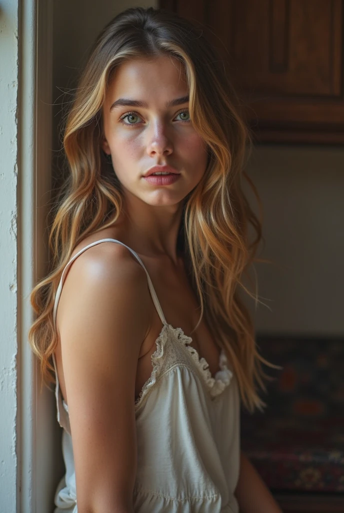 Several photos of a woman starting from scratch
