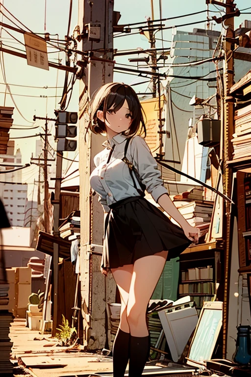 Fashionable glasses、back view, Backwards、Butt、back、back of head、Hips、Hair back、Calf、Very Very Mini Skirt、Cute patterned panties、Chibi T-shirt、Panty shot、arcade、game machine、Game bench、UFO Catcher、Purikura、Date、forehead、Girl、Girl、Short、Younger、Lower school year、Baby Face、flat chest、Angry face、Dynamic Angle、masterpiece、best quality、ultra-detail、There are customers around、I'm making a mess、Clothing
