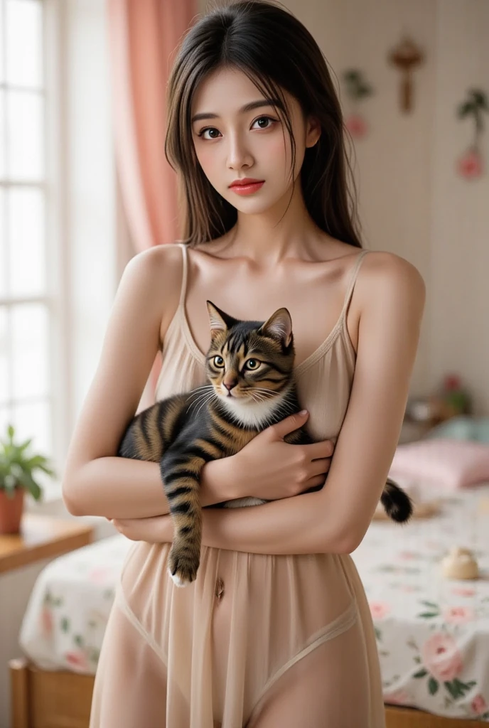 (Best quality,8k,high resolution,masterpiece:1.2),Digital Artwork,A girl,Delicate face,Delicate eyes,Dark brown hair,Straight Hair,Shining amber eyes,Red lips,suspender long skirt,particle,dust,Warm colors,shy,in love,Pokémon_Ibrahimovic,Ibrahimovic_Pokémon,Eevee drawing,Men's white collar shirt,necklace,Jewelry,Pretty Face,Large Breasts,more than_Body,Tyndall effect,lifelike,Dark Studio,(HD Skin:1.2),8k Ultra HD,Soft Light,high quality,Edge lighting,Two-color lighting,Volumetric Lighting,frank,Professional photography,超high resolution,8k,Bokeh,Shallow depth of field