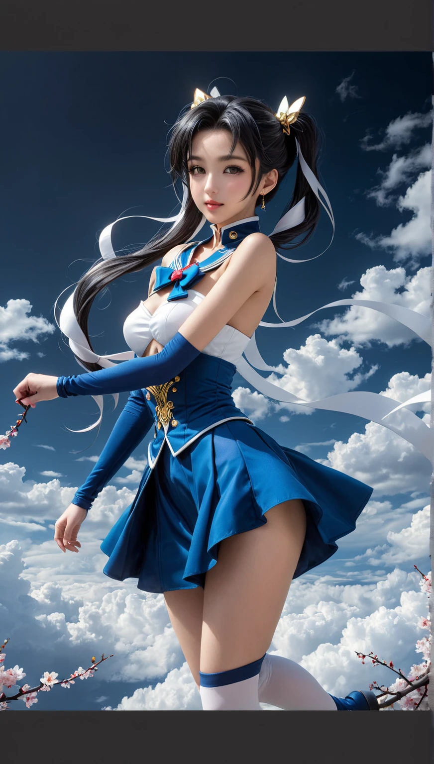 Son dos mujeres con vestidos blancos y medias posando para una foto, Personajes de Azure Lane, Ahri de League of Legends, Anime de cosplay, cosplay, Estilo Azur Lane, Anime Girl Cosplay, Elegante cosplay glamuroso, Del videojuego Azure Lane, Nixeu y Sakimichan, Foto cosplay, Wlop y Sakimichan