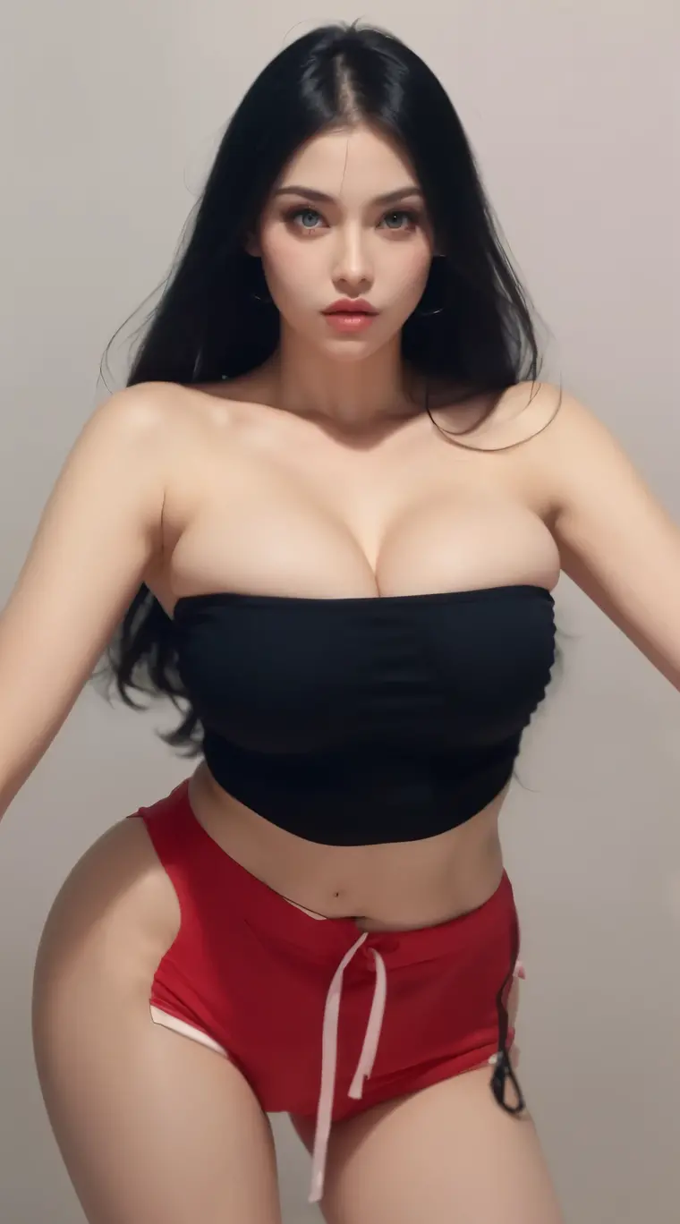 Korean girl, byself, 1 girl,(Beautiful smile),harajuku makeup, Perfect lipstick, perfect eyeshadows, Perfect jewelry, Intricate details of clothing, (Perfect breasts,perfect thighs,Perfect Finger,s the perfect face,Perfect girl),(gigantic cleavage breasts),a plump buttocks,Exquisite facial details, Sexy fashion Korean model, brown tanned skin, (Half are Spaniards,Half are Japanese mixed-race girls), Naturally sagging chest, Bob Hairstyles, The masterpiece kawaii is popular on Pixiv, Perfect body, Perfect face, Perfect form, Perfect background, Perfectcomposition)), Depth of field Volumetric lighting Surrealism Realistic facial features Realistic environment Complex facial features Perfect skin, Flawless, Masterpiece, kawaii, Sexual Abuse Female Student, The clothes fit snugly against her body, pornstar, Sexy schoolgirl, Sexy pose, Perfect posture ,perfect angle,Nipple bumps,fishnets stockings,((looking at viewert))