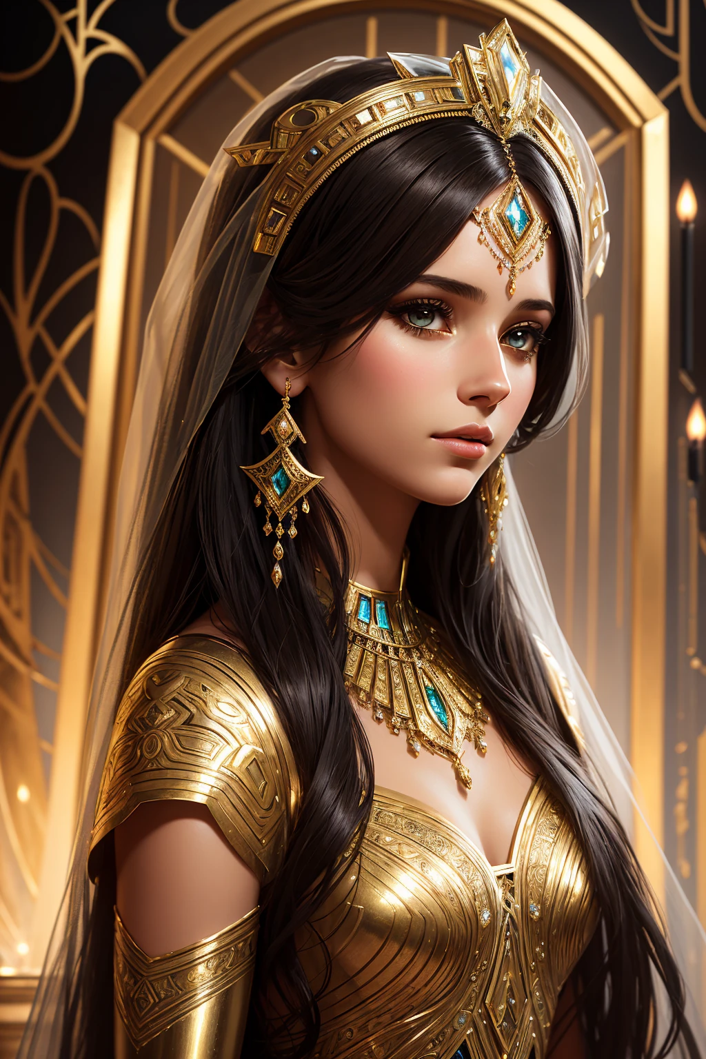 Cleopatra with brown eyes