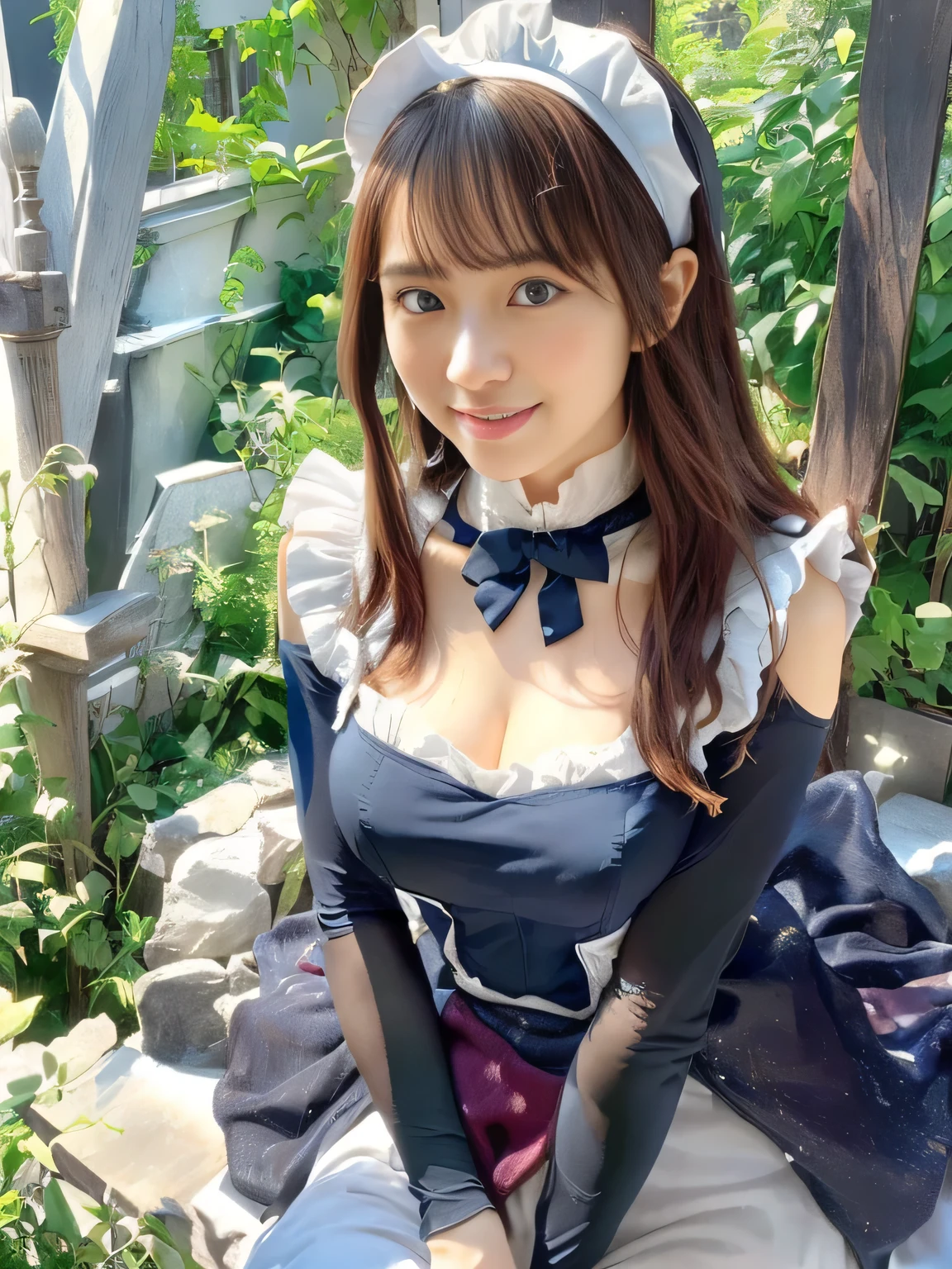 (((Highest Image Quality、highest resolution from vagina、greatest masterpiece、8k)))、(((detailed face)))(((cute face)))(((Baby Face)))(((Young contour)))((( Lovely facial features)))、((( Blizzard 10 )))(((model figure)))((( Perfect pose line)))、(((Big Breasts 1.0)))((( Detailed Body .5)))(((nsfw)))、(((long straight hairー)))((shiny red hair color 5.0、Redhead 3.0、moist red hair)))(((long straight hair)))、(((Detailed Blue And White Edwardian Maid Outfit 10.0)))(((LUXURY EDWARDIAN MAID OUTFIT)))(((Girl in Blue and White Edwardian Maid Outfit)))(((LARGE WHITE MAID HEADBAND 1.0)))、((( sparkling chandelier LARGE ROOM WITH SHINY MARBLE Luxury furniture LUXURIOUS WHITE MAID HEADBAND 1)))large glass window in the Land of the Earth (((smile with raised corners of mouth)))((((Dynamic Dressed Nipple Massage 5.0)))(((Fascinating Chest While Dressed 5.0))) ((( dynamic posing)))(((smile with raised corners of mouth)))