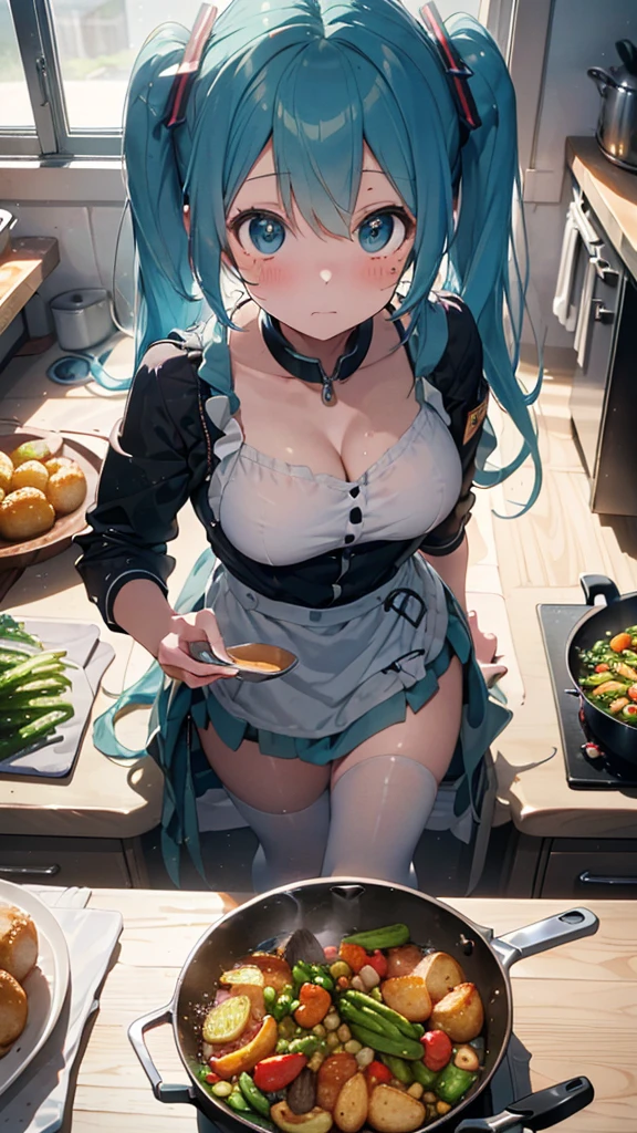 (1girl),(alone),(Full Body Portrait),(with face and body facing fourth wall:1.5),(white skin),(Long green hair and green Long green hair and green eyes),(young),(beautiful and super hot),(structured slim 1girl),(alone),(white skin),(long red hair Red eyes),(young),(beautiful and super hot),(slender body structured),(Big Breasts:1.5),(height 1.75cm),(hot ass),(Wearing),+,(\dressed as a maid, and maid's outfit and super revealing on the back, I lowered the short skirt a lot, showing her legs, and a little of her panties, and the part of the apron at the back of the skirt is very low, showing her delicious buttocks, and over the maid uniform it looks like a very short and sexual bra, and she has an ass big and super big breasts, she is super busty and has very big buttocks)/