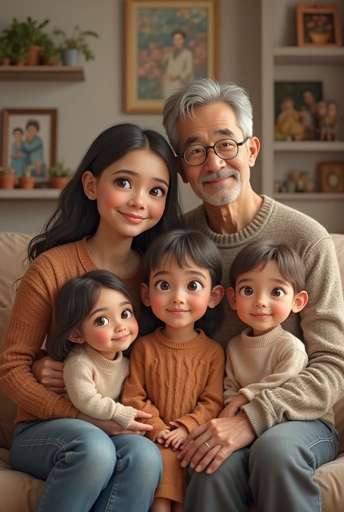 happy family, social services, native american, smiling
