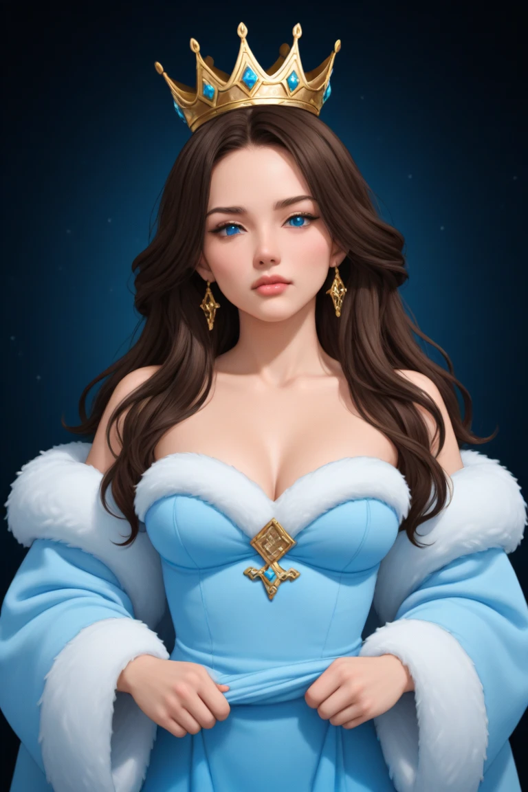 {{{masterpiece}}}, {{{best quality}}}, {{ultra-detailed}}, {illustration}, {{an extremely delicate and beautiful}} 1 house wife, perfect face , black hair , blue eyes , white skin, curvy, biggest breast , fur over coat, fur boot