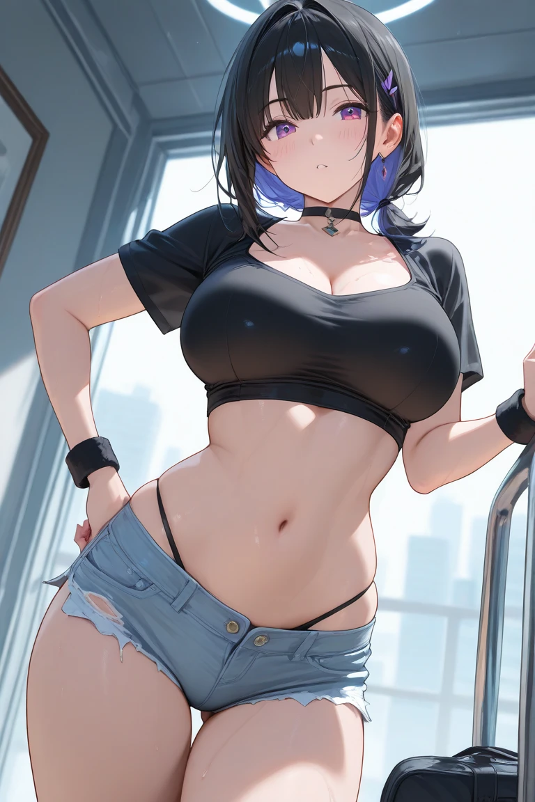 super resolution,
(1 slim girl), stylish girl, fashion,
young face, Embarrassed face(slim) thigh,
baseball cap, earrings,
baggy cargo pants,
gravure,
Rainy streets、See-through T-shirt、Big Breasts Emphasize cleavage、Trained abdominal muscles、Erect nipples