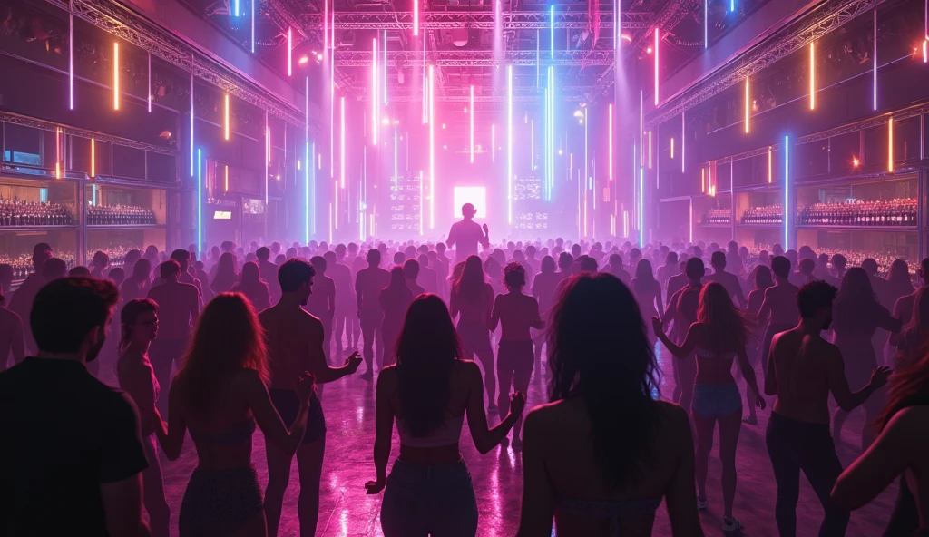 Rave purple party club