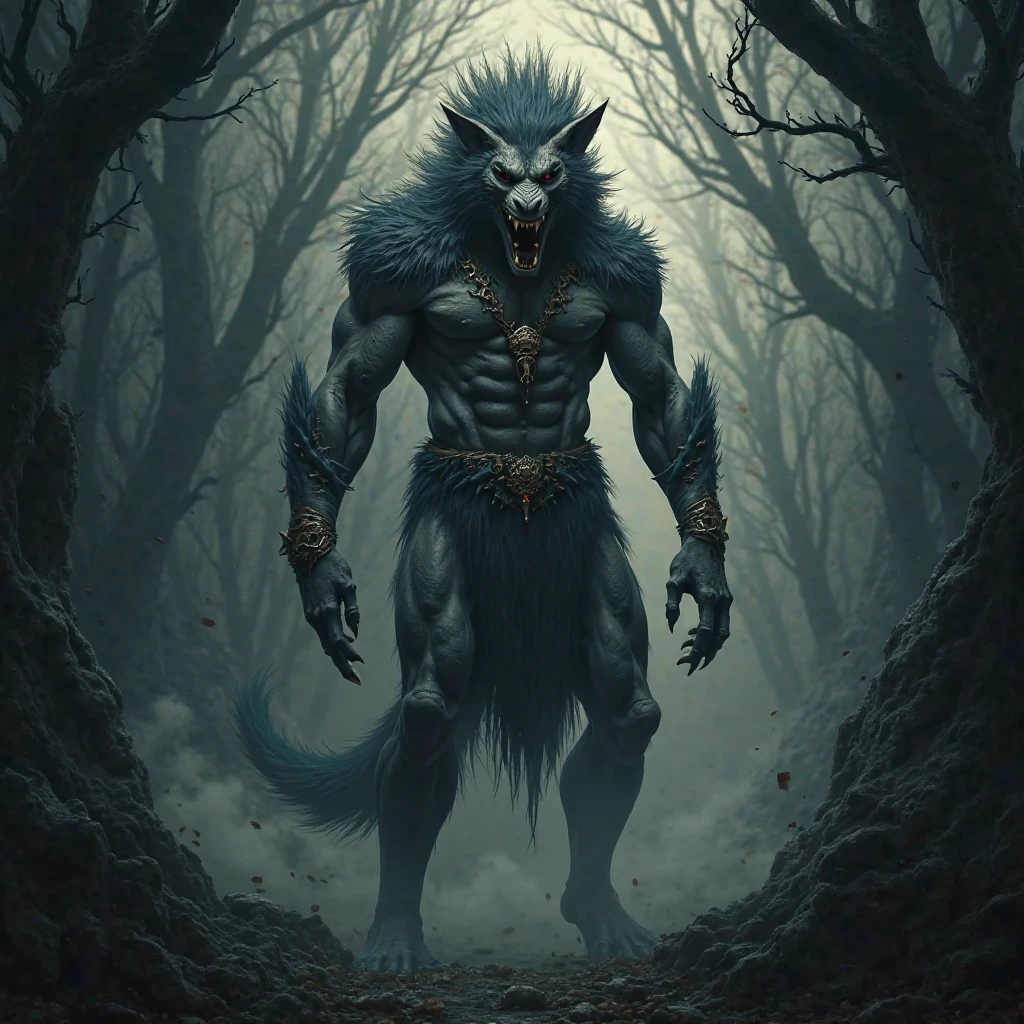 Devil with dangerous dog
