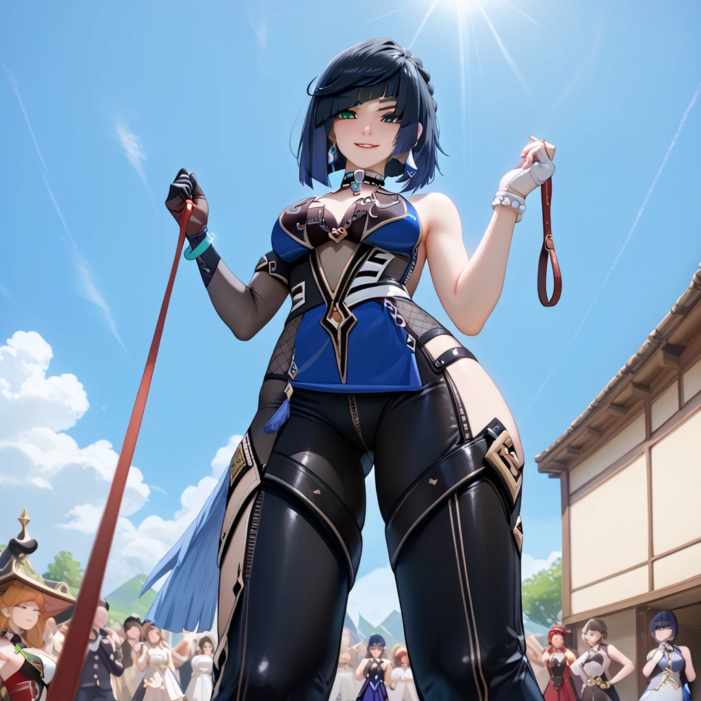 (otherworldly, otherworldly atmosphere, otherworldly appearance), highly insanely detailed, masterpiece, top quality, best quality, highres, 4k, 8k, RAW photo, collar, earrings, jewelry, necklace, armlet,
(long_hair, long hair, random colors cloth, random colors hair, random long hair, dynamic hair, glowing hair, hair over one eye),
(eyelashes, eyeliner, eyeshadow, eyelashes),
makeup,
(dynamic pose), nsfw,
((ancient egyptian theme)), golden ornaments,
1girl, (portrait),
((desert, Mexico, cacti)),
solo, 1girl, breasts, short hair, hair over one eye, yellow eyes, ponytail, red lips, hair ornament, lipstick, blue hair, medium breasts, (Magical school courtyard background:1.2), (silver trim:1.2), (Posing as if surprised by an imaginary friend :1), (happy face), <lora:Nastassja-006-000007:0.8>,
BREAK
scenery, (ancient egyptian ruins), (fantasy world)