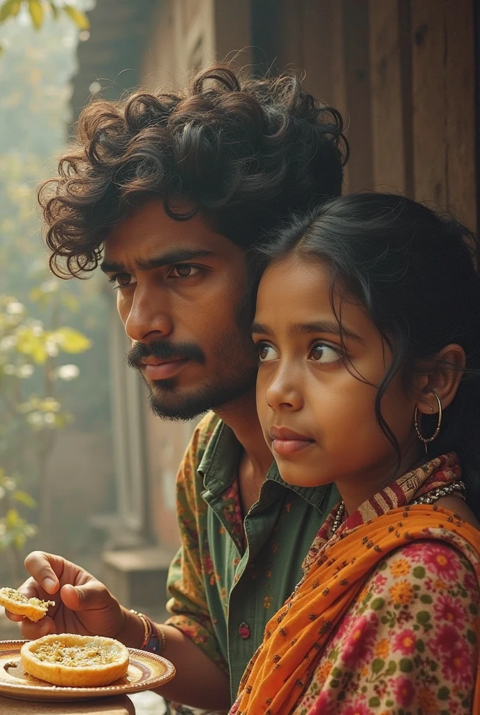 Create a YouTube thumbnail with dimensions 1280 x 720 pixels. The scene is set in a rural, impoverished environment with a background of dusty, earthy terrain, suggestive of a field or a simple medical setup in a South American or Indian context. The background should be slightly blurred to emphasize the main subjects.

Main Elements:

Young Girl: A close-up of a young girl's face, showing her ear where several large ants are visible. The girl should look uncomfortable or surprised.ñ, sacred, crying  Ensure her skin tone and features reflect South American or Indian heritage. she has to be ants on her ear or face. real ants.

Medical Professional: Depict a doctor or medical worker, it has to be a man, not a woman!, also reflecting South American or Indian heritage, with an exaggerated expression of shock or concern worry and scared . The doctor is leaning towards the girl's ear, inspecting it carefully. The doctor should be dressed in simple, practical medical attire, suitable for a rural setting (e.g., a white coat or traditional attire).

Setting Details: The background should have elements that suggest a simple, makeshift medical environment in a rural area—dusty ground, perhaps a basic medical setup like a small table with medical tools, or a rudimentary clinic setting. The environment should look impoverished but not overly dramatic, to keep the focus on the main subjects.