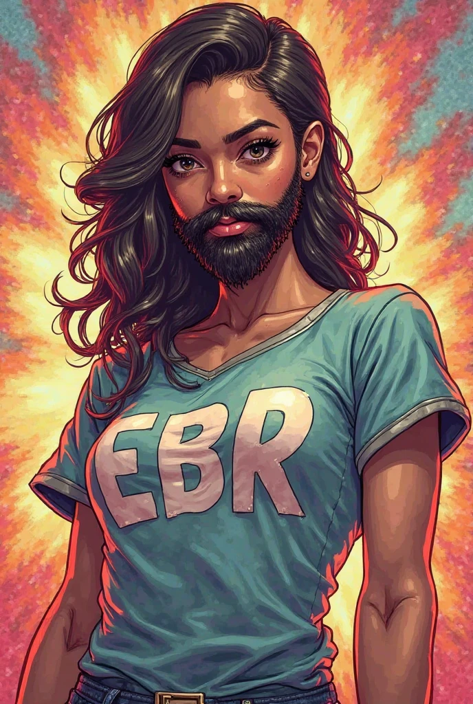 absurdres, best quality, LauraMatsuda, latina,  reading a book, medium shot, green minishirt, big chest,  on bed, night, looking at viewer , saigado <lora:LauraMatsudaSFV:1>  <lora:stylesaigado-000009:1>