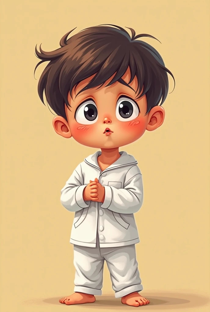 A baby with black wavy hair, a jiu jitsu fighter, chubby cheeks, extremely detailed face, portrait, realistic, photorealistic, highly realistic, intricate details, 8K, HDR, studio lighting, professional, cinematic lighting, dynamic pose, dramatic lighting, beautiful skin tones, warm color palette, glowing skin