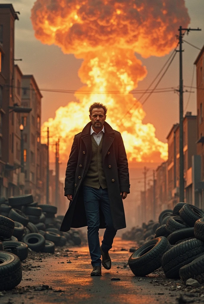Dystopian style,  Cinematic, Grainy:1, Detailed, Sharp Image, of <lora:Kodak Motion Picture Film Style3:0.8>
wide An Oscar winning bayhem movie for Best Cinematography a mediator hitting a city with a huge explosion coming out of it in end of days Armageddon movie scene at a dark night Kodak Motion Picture Film Style, Bleak, post-apocalyptic, somber, dramatic, highly detailed