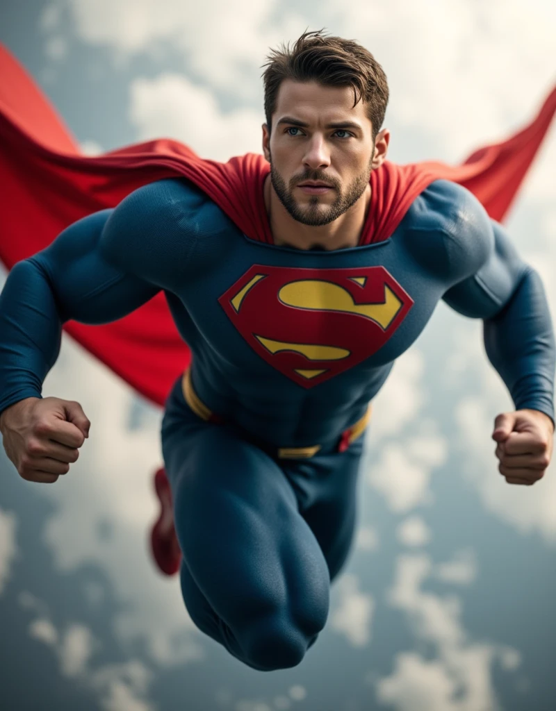(masterpiece), 28yo boy average guy, (anxious, flying in the air,supergirl),