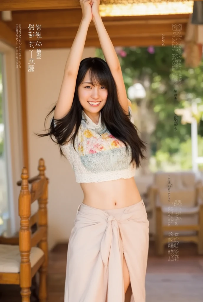 (nsfw),
(ash-dark-cocoa-silver wavy bangs), (ash-dark-cocoa-silver hair), (bob medium length hair),(vertical roll medium length hair), (bangs hair), ((Shaggy princess cut medium length bangs tied at the back waved hair), put your hair up,
Masterpiece, high quality, extremely detailed, cute with glowing white skin, eyelashes and cute blonde eyes, Jewelry Accessories Anime, gorgeous background-centered composition,
(Best quality, 8K, photos of cute Japanese women),
(Raw photo: 0.8),

(In the background is the dimly lit interior of a Japanese Edo-period temple, with a veranda overlooking a rock garden.　Japanese garden　Dry Landscape)(Dark Background:1.5),
(White, black and silver and gold interior),


1girl,
detailed face and breast,
17 years old,

(Plump topless full front open zipper front short sleeve dark beige summer knit shirt:1.2),
(Plump white　Cute patterned extra small panties:1.2),
(cleavage:0.3), 
(Cute pattern extra small panties:1.5),
(white　short　socks),

accessories,
(thin necklace),
(thin bracelet),

Inner thigh,
(huge breast:1.2),
cool-lighting,
(erect nipples:1.0),
(intense shadow:1.0),
(smile:0.8),
(open mouth big_smile:0.2),
(plump lips),


(Bending forward:0.8),

(closed eyes:0.8),
(Slightly open eyes:1.2),
(looking away:0.8),

(closed mouth: 1.0),
(Close-up her:1.4),


(Adult female body: 1.5),

(Naughty, Nasty, Erotic, Lewd:1.5),

(Clinging to the sliding door and showing her butt:1.5),
(panty peek:1.5),
(Bare nipples:1.5),
(kneeling:1.0),

(Shaking breasts:1.0),

(from above:1.0),
(from side-position:1.0),
