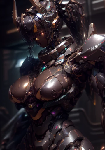 (NSFW:1.6), masterpiece, best quality, 1girl, solo, ((mecha armor)), (()) , (mecha boots), ((Mecha wings)), mecha antenna, cybernetic choker, cybernetic waistband, (topless), (bottomless), (boobs), (), (thin pubic hair), (cameltoe), cyberpunk necklace, (mecha gauntlets), dynamic pose, (in the middle of a control center), looking at viewer, silver earrings, head tilt, smug, menacing smile, shiny black hair, beautiful aqua eyes, bronze skin, dynamic hair, perfect body, sexy, perky small chest, highly detailed, more details, cinematic atmosphere, (smoke: 1.5), mist, precise correct anatomy, beautiful angelic face, epic scene, artstation, detailed skin, detailed face, detailed eyes, hyper-detailed art, intricately detailed, pose figure, intricate details, warpaint on body, dynamic lighting, post-processing, global lighting, detailed and intricate environment, modelshoot style, 8K UHD, concept art, octanag rendering