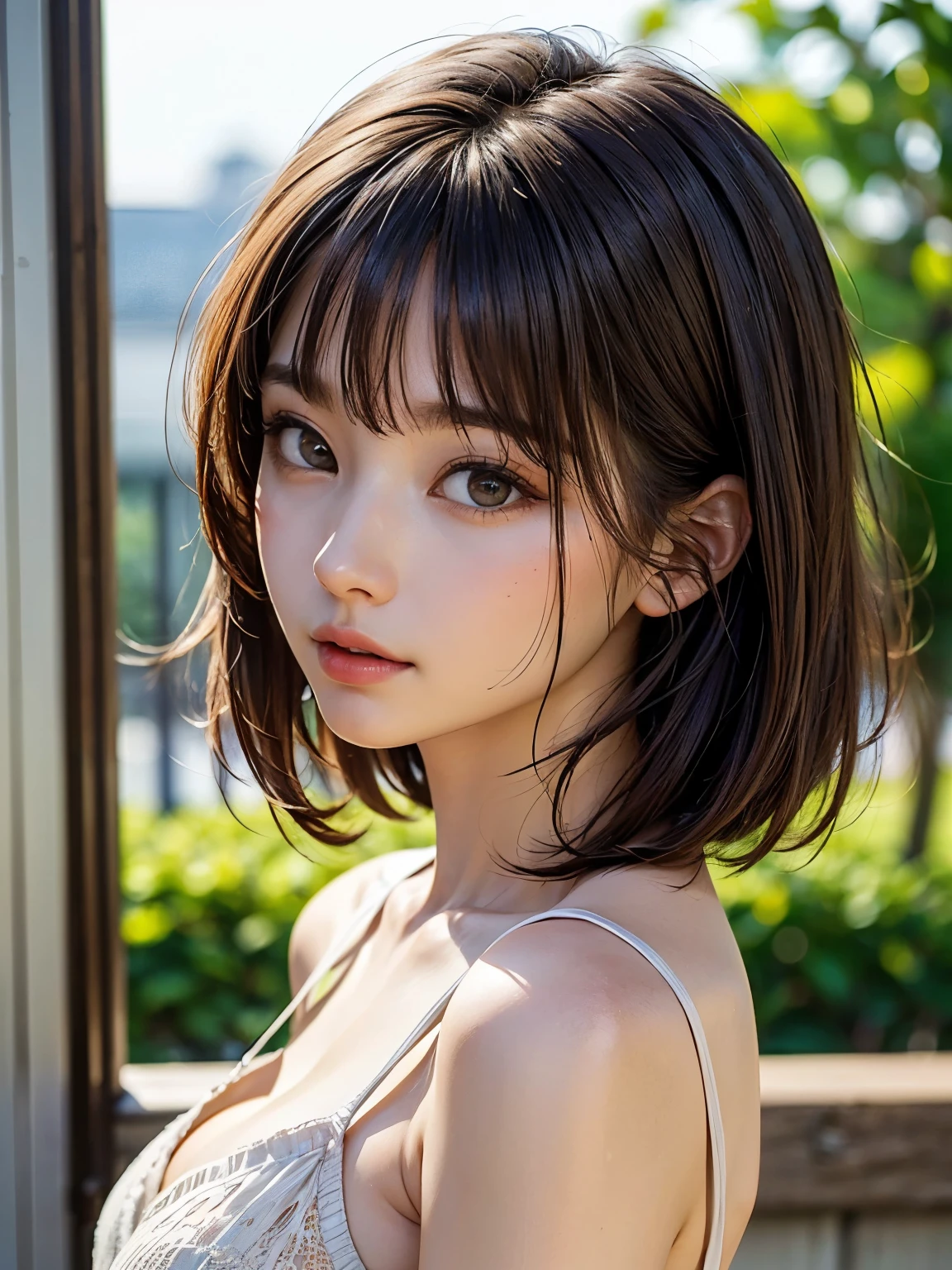 One Girl, (A beauty girl, Delicate girl:1.3), (:1.3),
break, (Gothicta, Frills, race:1.3),
break, Very fine grain definition, (Symmetrical eyes:1.3),
break, (Street view:1.3),
break, Small breasts, Brown eyes, Parted bangs, Brown Hair,  ,
break, (Eye and facial details:1.0),
break, (masterpiece, Highest quality, Super detailed, Detailed face, 8k)