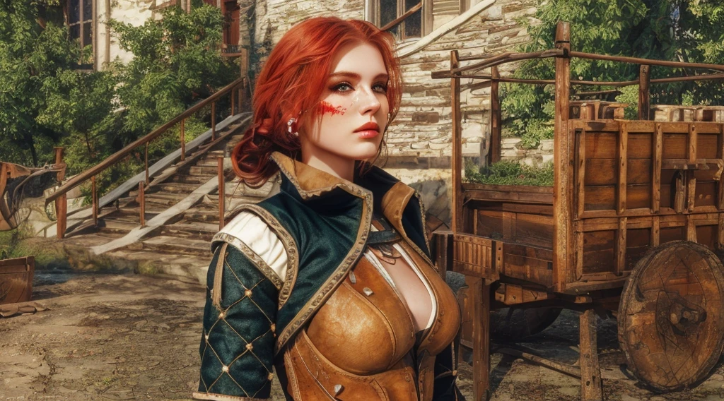 (masterpiece, best quality, hires, high resolution:1.2), extremely detailed, intricate details, highres, triss-v1, <lora:Triss-v1:1>, <lora:LORA-XenoDetailer-v3A:.8>, pants