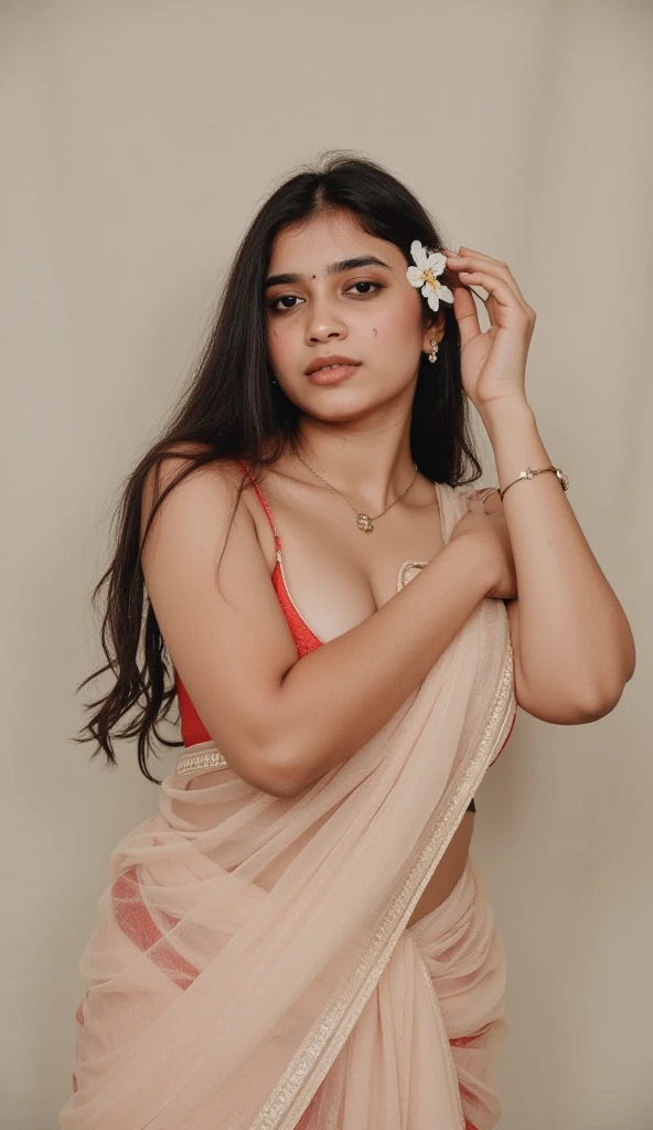 Indian girl, NSFW, transparent dress, seductive expression, black hair, nipples visible, ((best quality)), ((Masterpiece)), ((ultra realistic)),(Dynamic sexy pose), masterpiece, Striking detailed face, Seductive expression,  Detailed eyes, Realistic, ultra-realistic, Professional whole body photo, (Photo 4K:1.1) by (Jeremy Lipking:0.3), (Dittmann Anna:0.3), (Cecile:0.3), (sharp focus:1.3), high detail:1.2, perfect ???????, perfect symmetry:1.2, realistic face:1.2, perfect face, content, confident, very detailed, and dramatic, cinematic lighting, lighting scene, soft lights （big ass），(brown hairs),((Skinny silk dress)),（big ass）， (view the viewer:1.3) open breast