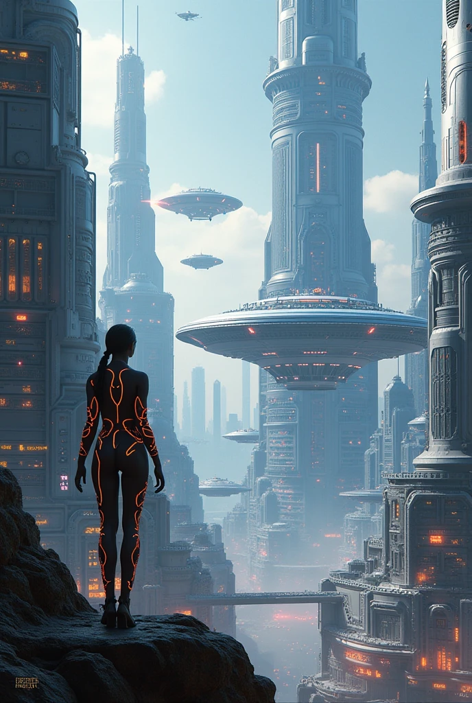 oil painting capturing a vision of the future as interpeted in the styles of beksinski, giger, and william eggleston, showcasing reflection in chrome and glass, science fiction theme, intricate artwork masterpiece, matte painting resembling a movie poster, composed using the golden ratio, trending on cgsociety and artstation, created in the vein of artgerm, influence by h.r giger and beksinski, vibrant, epic, highly detailed, production cinematic charector render, ultra