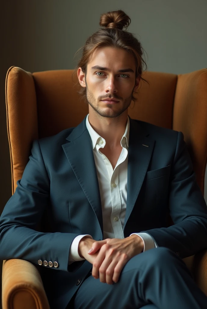 A man sitting on a sofa and holding a glass、Classy portrait, High-resolution consignment, Male art, Art Station: Male aesthetics,, (8k, Highest quality, masterpiece:1.2), (Realistic, photo-Realistic:1.2). watercolor、Norman Stanfield's Fantastic Expressions Leon、Challenging gaze, 23 years old、A bloodthirsty vampire look、People pleaser、play、Erotic infidelity、My burning heart breaks、Disconnect、beast of prey、Malicious Eye、Cheating on women、Combatant Darkness、Quiet anger、Painful expression、Dripping Sweat、Wounds all over the body、first round、to be tied up、naked