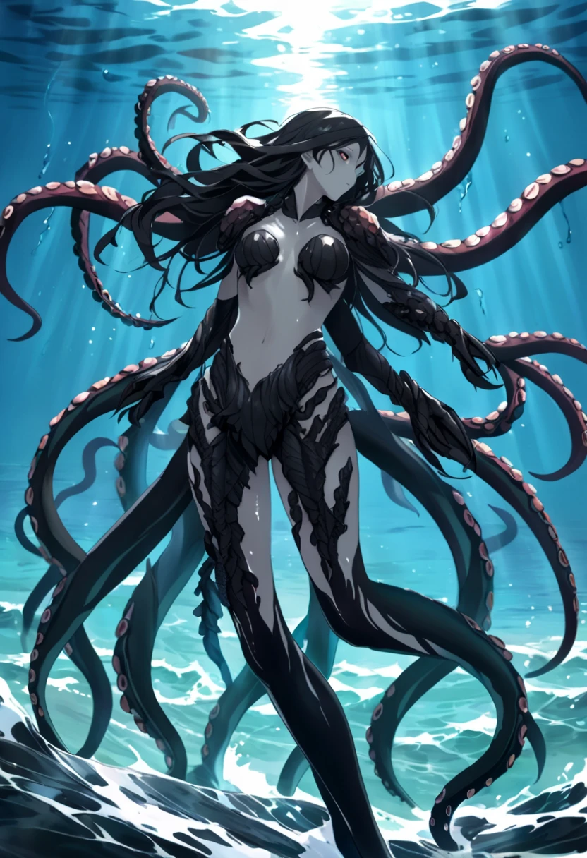 abyssal,s girl,stocklings,an octopus,tentaculata,Lingerie transparent,Back Shadow,big ass