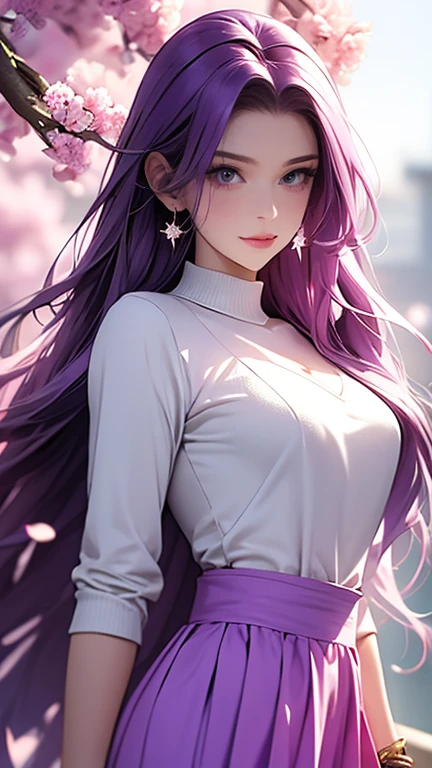 1girl (masterpiece, round_iris, extremely crisp crystalline shiny purple eyes, perfect_anatomy, extremely_captivating_hypnotic_mystic_eyes, ) perfect face, long pink hair, smiling evil, huge large breast, shorts and white top, outside, going for a walk, dynamic pose, best quality, 4k
