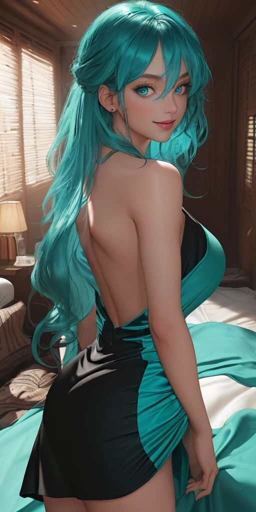 Best quality, Masterpiece, Portrait, Perfect anatomy, Femininity, Cool, Flawless, , Solo, Sexy, Stylish, Mature, Long light blue hair, Mole above lip, Red lipstick, Water drops, Sweat, Wet, Transparent dove sexy dress, in the room he lies on the bed and looks at the phone in his hand