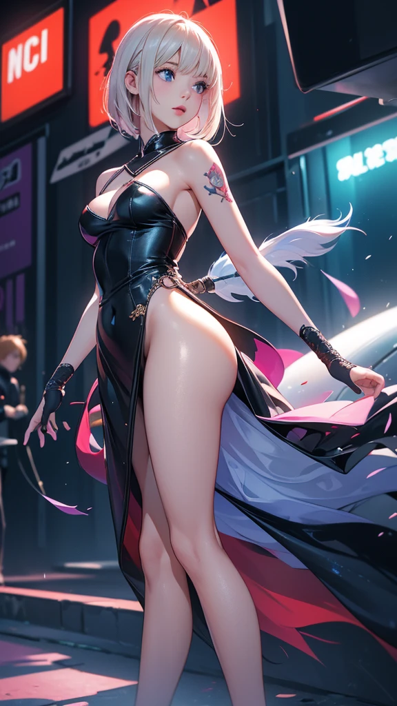 (((best quality, 8k, 32k, master piece, UHD: 1.2, professional photo, ultra realistic photo, masterpiece)), fantasy, Various angles, Close-up photo, beauty warrior photo, sexy, erotic, porn , (goddess of beauty), 1girl, wide legs, wide-eyed, crouched showing pussy, pubic hair sticking out of micro panties stuck in pussy, ((big breasts, gigantic display: 1.2, long and pointy breasts, Long natural breasts sticking out of the cleavage, porn)), ((sexy body, curved body, naked body, fit body, six-pack abs, big pert ass)), Seraphina is a rider who likes to show off her sexy body, her pussy, her beautiful breasts and her secrets, her female private parts, her breasts exposed, exposed, her captivating beauty combines harmoniously with her exceptional skill. Her blue eyes shine with determination, while her golden hair falls in soft waves over her shoulders. Dressed in finely crafted, very detailed clothing, sexy armor with gold details and jewels, she exudes a subtle sensuality.
(Seraphina is a desired warrior, the most beautiful of all women, The armor embraces the curves of her female body with elegance, everything perfect, everything detailed, perfectionist), Highlighting the breasts with sensuality. Delicate lines and intricate details add a touch of seduction to her presence. A flowing cape dances in the wind as she moves, adding an element of mystery and charm. Her face is very beautiful and attractive, full lips, makeup on her face, big eyelashes, perfect woman.
armor and adjusted to highlight her femininity and muscular abdomen. Her swordsmanship is a natural extension of her grace, and she moves with a confidence that draws attention wherever she wants it to go.
Seraphina is more than just a sexual figure; she is a formidable warrior with a magnetic aura that transcends the battlefield. Her charm lies in the unique combination of beauty, sensuality, pornography, everyone admires her for her erotic, naked appearance ((with transparent micro panties showing pussy)