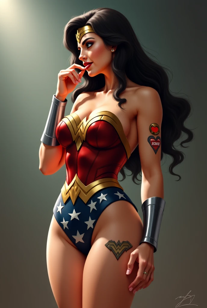 a woman in a red and blue bikini with stars on it, bodybuilder superhero bikini, Mulher Maravilha, superhero body, Realistic bikini, vestida como mulher maravilha, puerto rican super hero, corpo feminino, wearing spandex bikini, swimsuit model, super heroine costume, wearing two - piece swimsuit, red bikini, super-hero girl, super hero costume, monokini, (corpo inteiro)