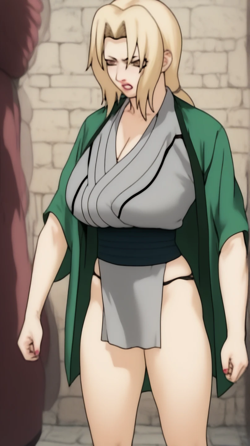 wolfsraincher, cher, long hair, blue eyes, blonde hair,
earrings, lipstick, makeup,
masterpiece, best quality, highly detailed, a anime girls in kimono dress with a sword posing for a
picture, bare shoulder,open kimono, evil smile, open mouth, crop top , (nsfw) not safe for work, smile,
ecchi anime style, anime girls, ecchi style, ecchi, digital anime art!!, in anime style, official artwork, visual
novel cg, beautiful anime girl, anime style 4 k, kimono pencil skirt, exposed belly, exposed navel,
exposed midriff, exposed lower belly, outdoor, japanese architecture, temple