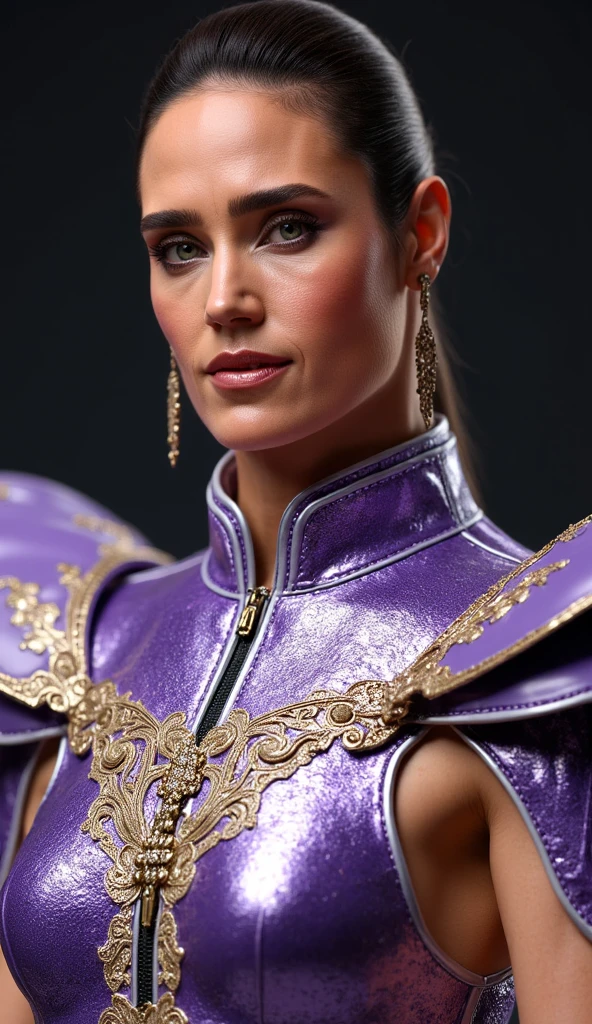 (masterpiece),beste-Qualit, extremly detailed, tenue de catch,robe, Elegant, flottant, dynamique, side view, Passionate attitude, courbe de silhouette, fierce looking, ombrage puissant, peau lisse, realistic fabric texture, flashy lights.