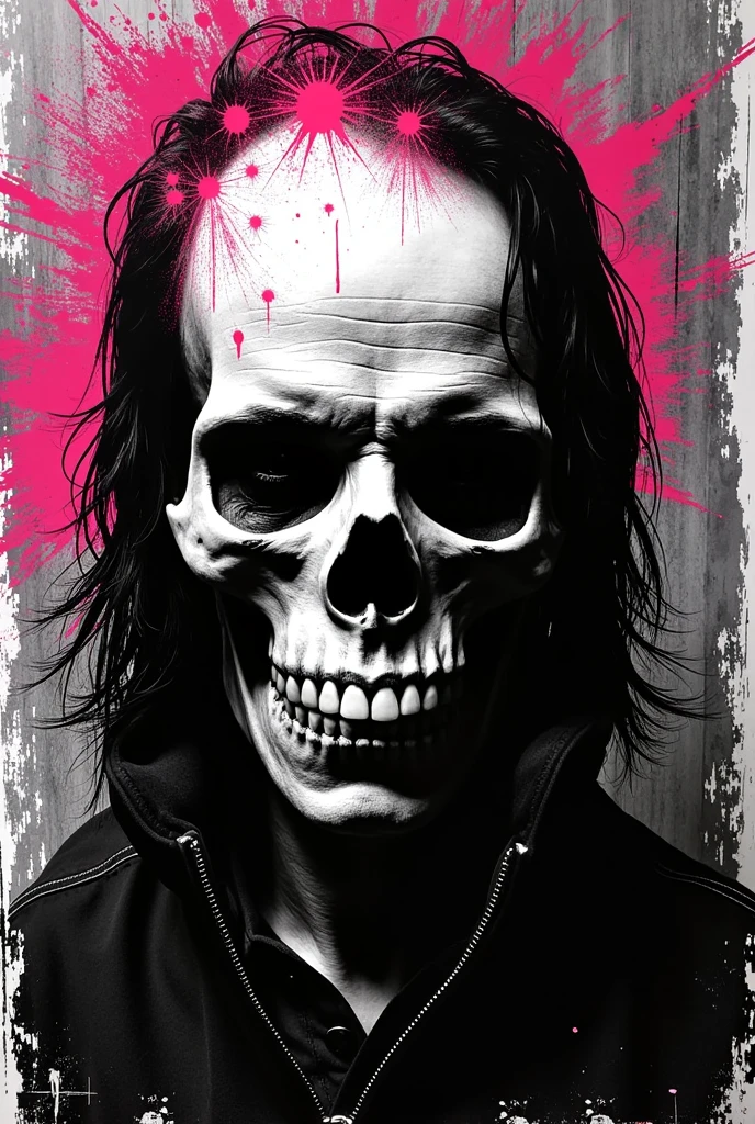 The Wrecked and the Worried in horror punk art style