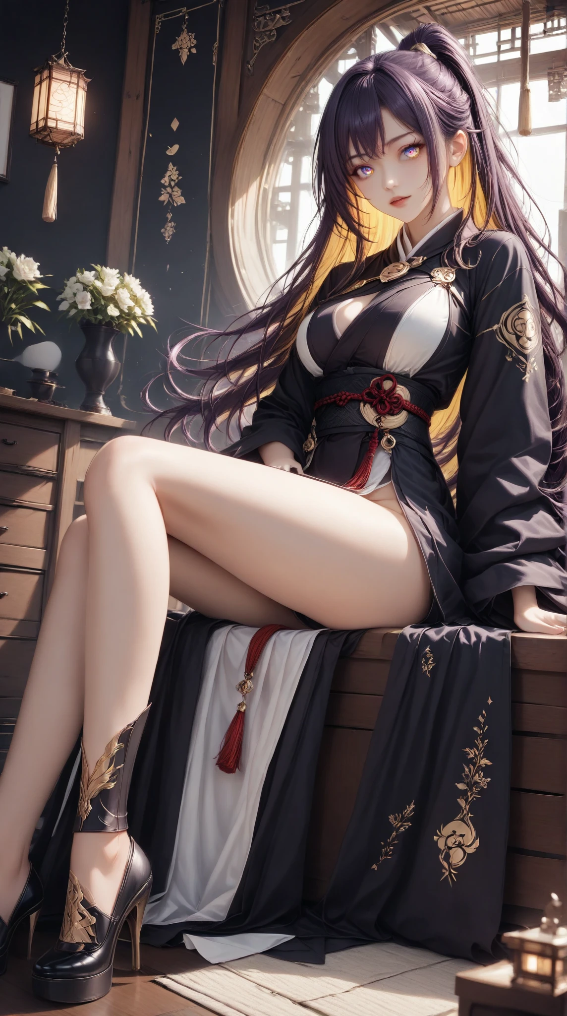 highest quality、masterpiece、High sensitivity、High resolution、Aunt、Thin thighs、Sandals