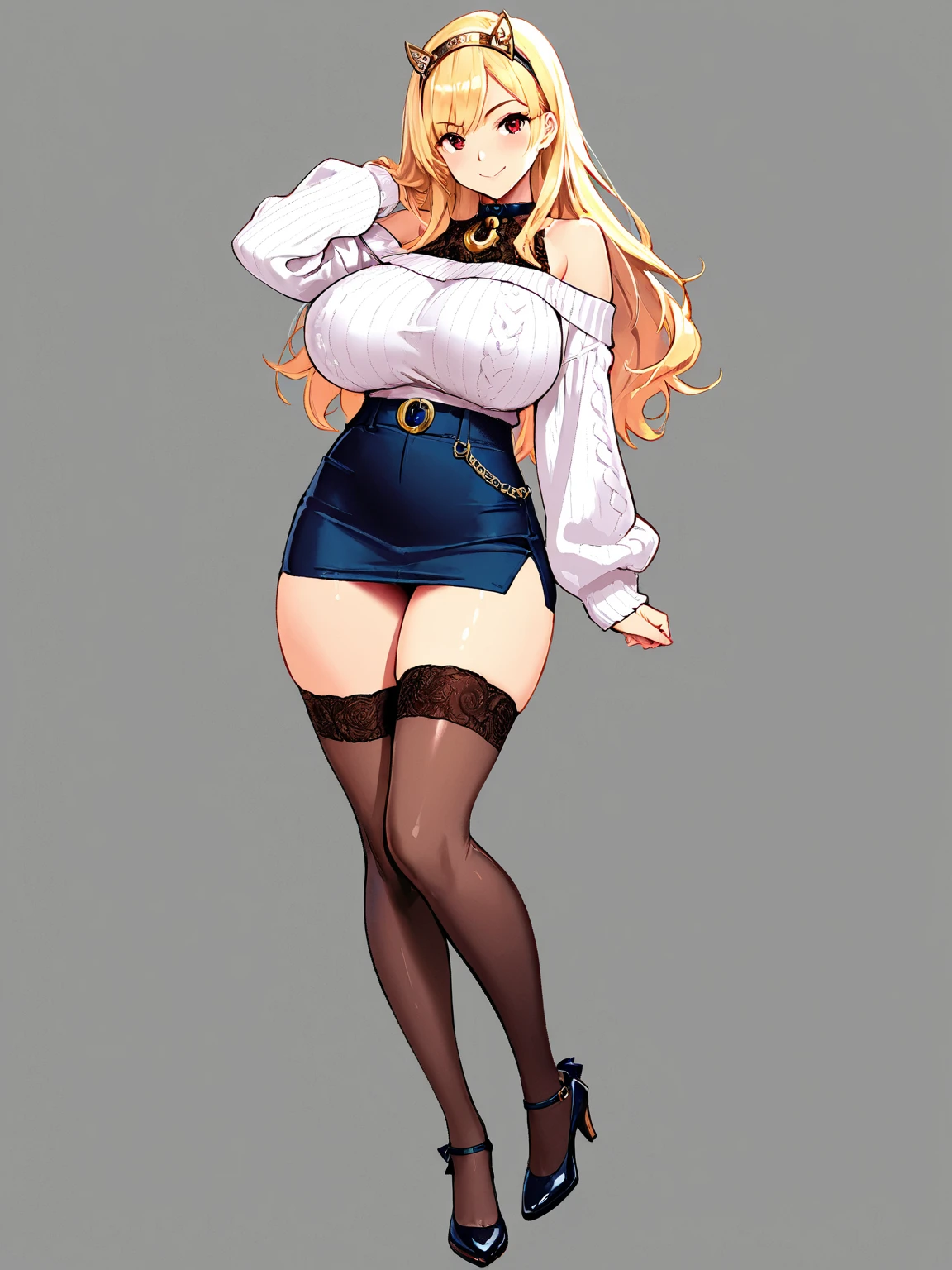 score_9, score_8_up, score_7_up, puririkaaa_style, , long hair, green eyes, white hoodie, 1girl, solo, looking at viewer ppl, blonde hair, green eyes, full body, massive lips, black dress, ((full body)), black boots
