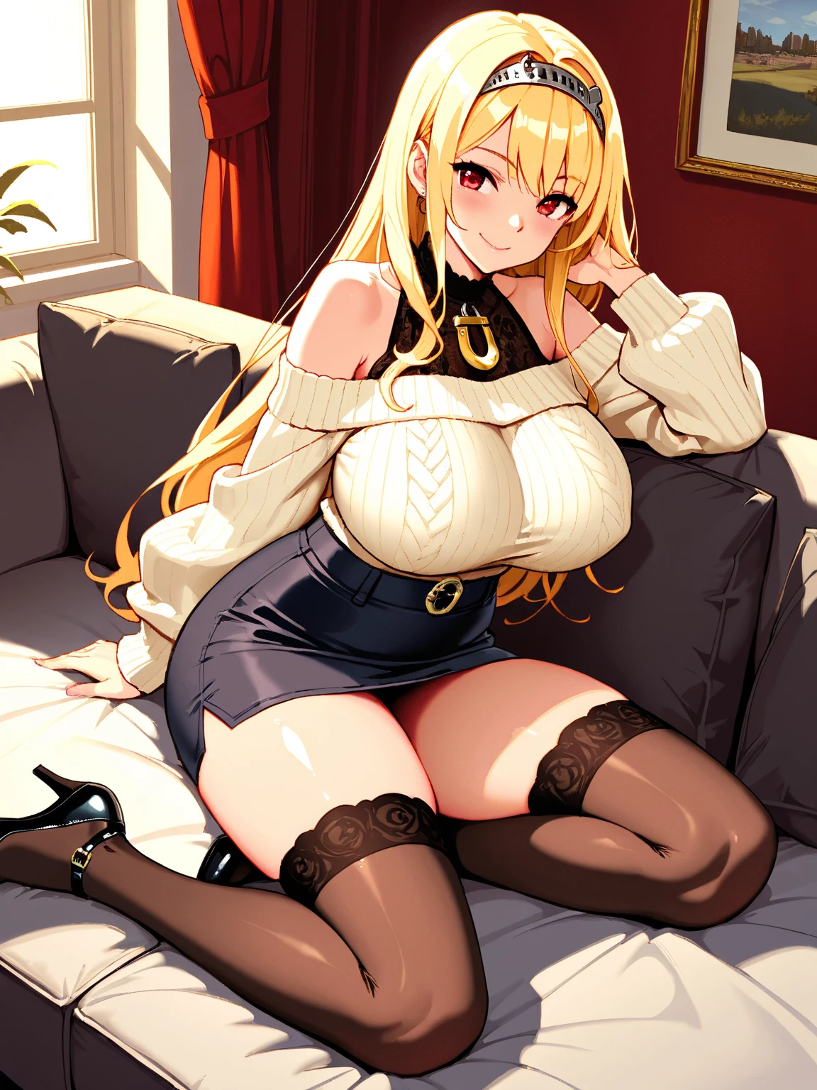 One Girl、Blonde Hair、long hair、Hair between the eyes、Completely naked、((Big Breasts))、Nipples、Large areola、((pubic hair))、(Accurate depiction of female genitalia)、Sit with your legs apart on a chair、(M-shaped legs)、Focus on the female genitals、Pussy、(生い茂る茶色のpubic hair)、Putting a finger on a woman's genitals、Opening a woman's vagina with fingers、Place your hands on your crotch、mouth half open、climax、(Pussy juice:1.8)、Angle from below、Focus on the female genitals、In heat、