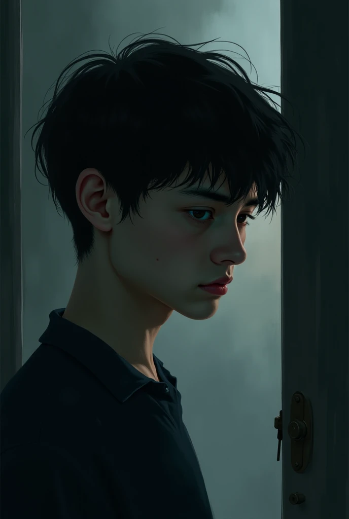 A teen broken hearted boy