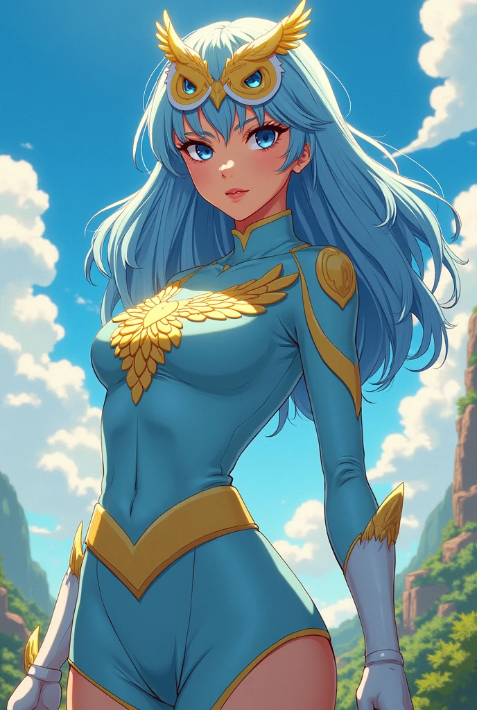 ((masterpiece,best quality)), absurdres, Vados_DB, solo, ponytail, blue skin, looking at viewer, smile, stars and space in background, cinematic composition, naked, full body, lying, sexy, pussy
