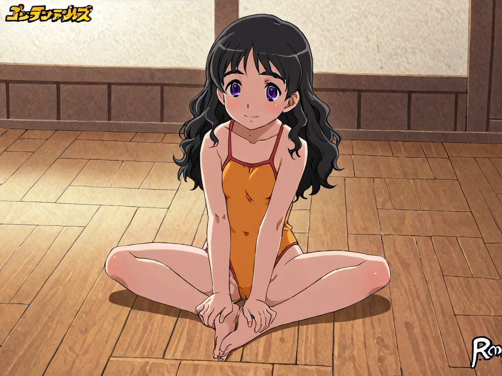 (1980's anime, cel anime, clean brush strokes, highly detailed, crisp image, NSFW, perfect anatomy), class room background, full body, female masturbation (fingering:0.0), 1girl (Solo:1.5), eyebrows visible through hair, bangs, dark brown hair, open eyes, blue eyes (beautiful detailed eyes:1.2), look at viewer, smile (caring look:1.5) (vulgarity:0.0), open mouth (stick out tongue:0.0), full body, full nudity (completely nude:1.5), toddler, preschooler, full body (completely nude:1.5), crouching, skinny arms (V sign with both hands:1.5), (female armpit hair:0.0), immature body (flat chest:1.4), natural saggy tits (pointed breasts:1.1), puffy areola (nipple buried in areola:1.5), wide areolae (ebony areolae:1.5), highly detailed areolae (glands of montgomery:1.5), puffy areolae (inverted nipples:1.5), narrow waist, small ass, navel, no panties (pubic hair:0.0), pussy, clitoris, clothes, narrow thighs, skinny legs, barefoot, barefeet, squatt (spread legs:1.2) (cumdrip:0.0), kneepits, tiptoes, anal fluid, no shoes,