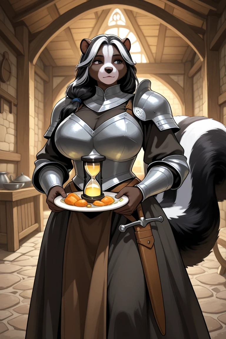 by fluff-kevlar, by Zackary911, by Kenket, by Kilinah, by fluff-kevlar, (masterpiece), (best quality), (anthro furry:1.3, snout:1.2, anthro:1.3, furry:1.2, solo female:1.2), solo, (black fur:1.5), female anthropomorphic mammal,(random mammal:1.3), (anthro:1.3), (female:1.4), (Dynamic angle), global illumination, hands on hips, ship captain, (((white ship captain outfit))), tight clothing, (big breasts, perky breasts:1.3), detailed eyes, detailed fluffy fur, detailed face, big fluffy tail, long hair, digitigrade, standing, (sexy pose, seductive pose), digital painting, natural lighting, photorealistic, (annoyed face), mad, snarl, fancy, proper, inside ship background,