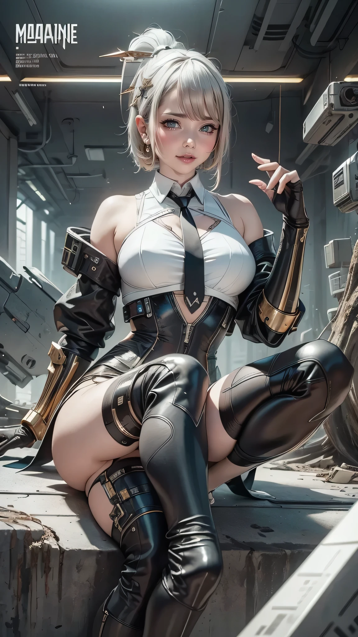 ((best qualtiy)), ((A masterpiece)), (detail:1.4), 3D beauty, A beautiful elven fantasy beautiful girl,Sit Pose,Elf long ears,ear studs,((Long silver hair,twin ponytails:1.9)),(long purple skirt:1.6)(Black stockings beautiful legs,heeled sandals:1.6)(Western European medieval style,Metal Temple,:1.6),Metallic sequins,West Phantom Wind,closeup of face,Extremely normal hands,Extremely normal legs,hdr(HighDynamicRange),Ray traching,NVIDIA RTX,Hyper-Resolution,illusory 5,Subsurface scattering、PBR Texture、post-processed、Anisotropy Filtering、depth of fields、maximum definition and sharpness、Many-Layer Textures、Albedo e mapas Speculares、Surface coloring、Accurate simulation of light-material interactions、perfectly proportioned、rendering by octane、Two-colored light、largeaperture、Low ISO、White balance、Rule of thirds、8KRAW