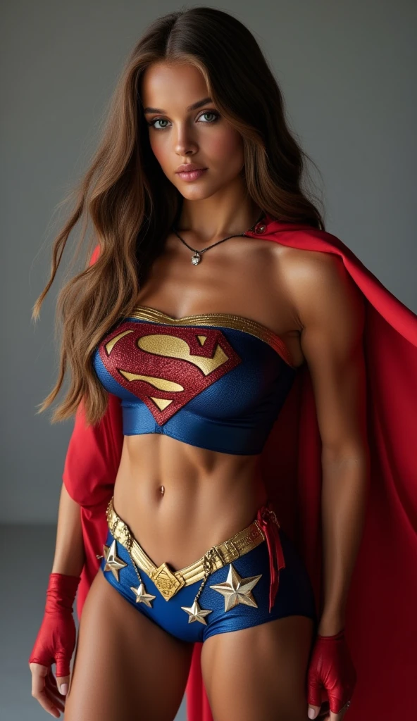 (Supergirl, erotic expression, sexi Perfect female American goddess girl, incredible beauty, atordoante), corpo de definido, pele clara, Cabelos curtos e claros, olhos verdes, Rosto bonito perfeito, seios perfeitos: 1.5, (corpo muscular: 1, 1), Flexible Body, vestindo fantasia ((Supergir)) sexy swimsuit stuck in her pubic hair, Ela usa uma saia mostrando sua calcinha transparente ultrafina presa nela )), armadura, seios enormes e longos saindo de suas roupas, seios grandes e longos saindo do decote, bunda gostosa, sexy, imagem impressionante, (Erotic Armor Supergirl, calcinha ao lado), profundidade de campo, Cinematic lighting, luz refletida, best quality, Hard disk, 16k, UHD, anatomicamente correto , master part, alta qualidade, High, disco duro, Realistic photo, ultra detalhado, ((foto perfeita, foto tirada de baixo para cima mostrando a calcinha enfiada por baixo da saia)), She's flying around in a skirt without panties , saia para cima, , ,